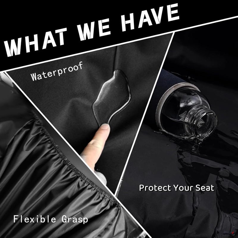 AUTO HIGH Waterproof Car Seat Covers Set - Heavy Duty Nylon Protectors for Front Seats - Image 4