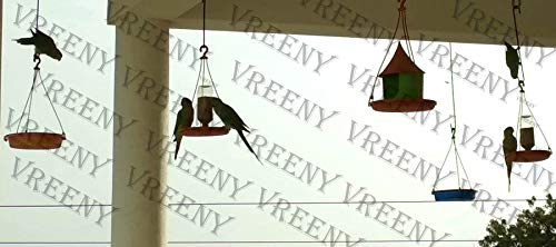 Vreeny Sparrow Bird Water Feeder (Sparrow Terra Cotta, Pack of 03) - Image 3