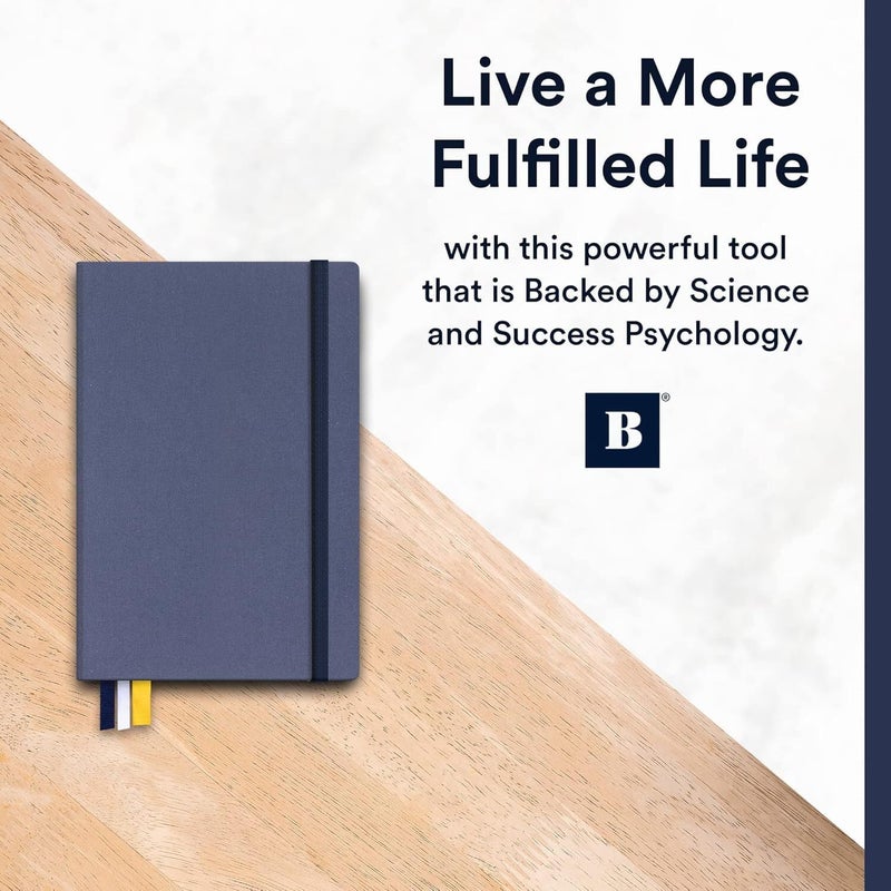 BestSelf Co. BestSelf 13-Week Self Journal & Goal Planner â€“ Undated Daily ADHD-Friendly Journal for Men & Women | Productivity, Gratitude, Reflection & Habit Tracker | 2026 Life Organizer with Prompts, Distance Navy - Image 5