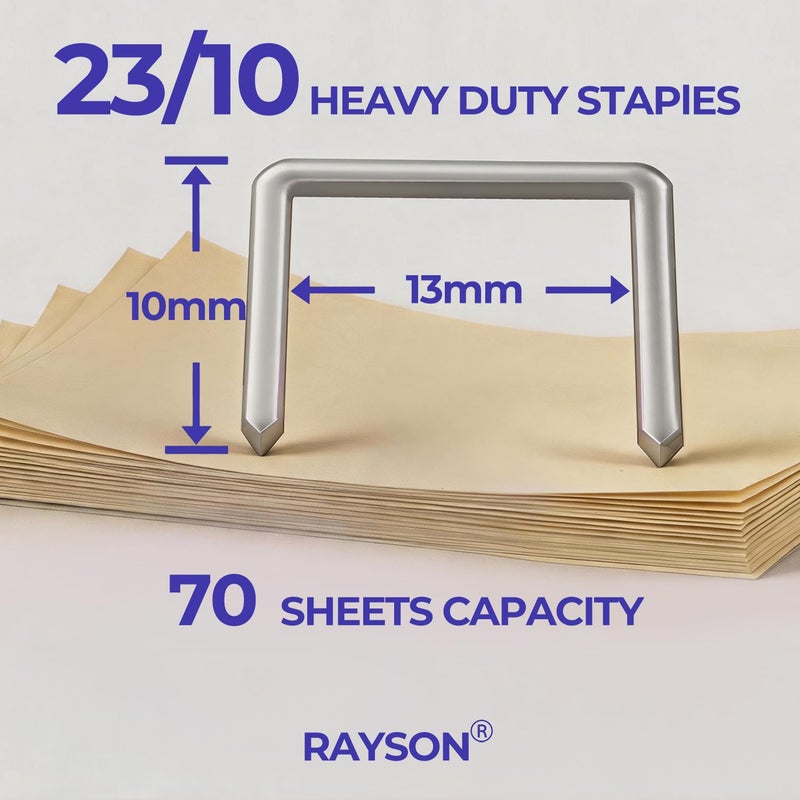 Heavy Duty Staples, 23/10, 1000/box, Pack of 2 | Leg Length: 10mm supports matching heavy duty staplers. Suitable for office, school, home, and business document work. - Image 4