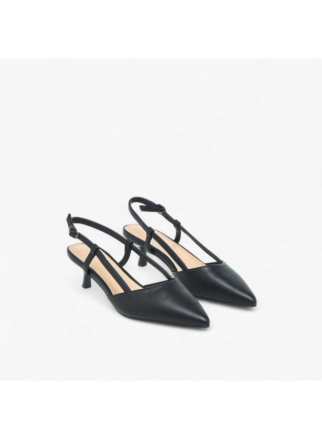 فلورا بيلا من شو إكسبرس حذاء نسائي بكعب مدبب وكعب قطة وإبزيم - Image 3