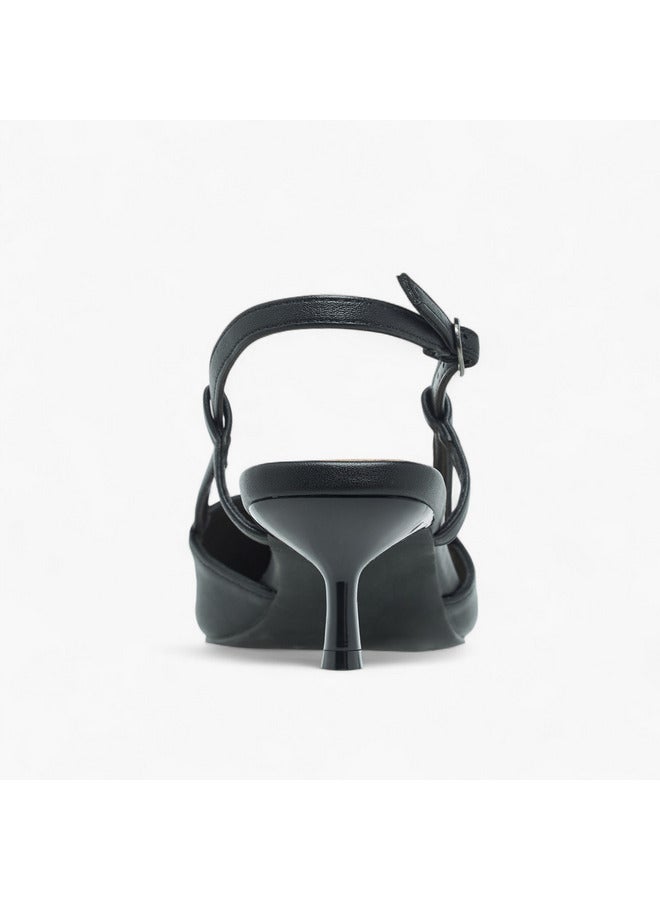 فلورا بيلا من شو إكسبرس حذاء نسائي بكعب مدبب وكعب قطة وإبزيم - Image 5