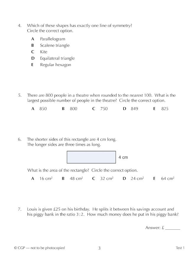 11+ GL 10-Minute Tests: Maths - Ages 10-11 Book 2 (with Online Edition) - Image 5