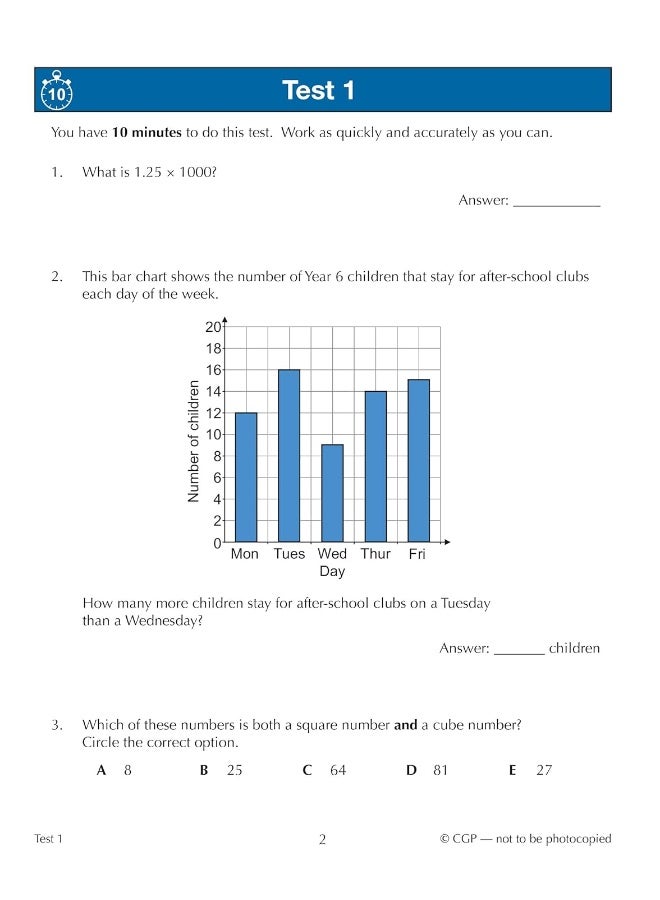 11+ GL 10-Minute Tests: Maths - Ages 10-11 Book 2 (with Online Edition) - Image 4