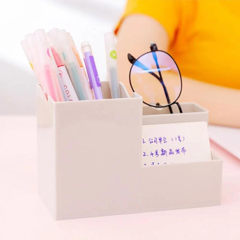 Desk Organizer: Compact Size, High-Quality Plastic Construction - Elegant Design, Pen Holder for Home, School or Office Use - Image 5
