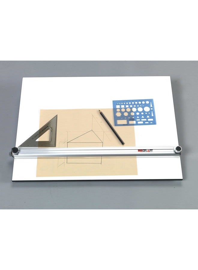 Martin Universal Design 20" x 26" Pro-Draft Parallel Straightedge Drawing Board, White Melamine, 1 Each (U-PEB2026B) - Image 2