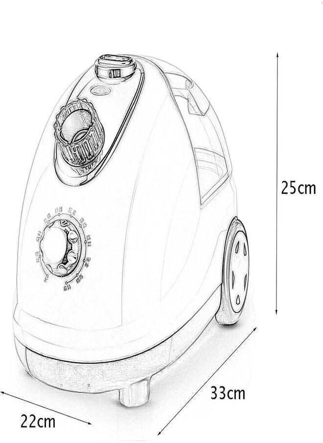 Professional Garment Steamer, 2-in-1 Vertical Flat Steamer with Powerful 2000W Full Size, 35 Seconds Fast Heat-up with 1.8L Water Tank, Perfect for Home.