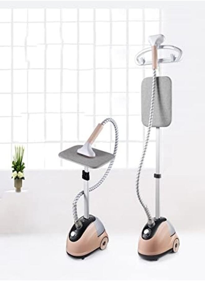 Professional Garment Steamer, 2-in-1 Vertical Flat Steamer with Powerful 2000W Full Size, 35 Seconds Fast Heat-up with 1.8L Water Tank, Perfect for Home.