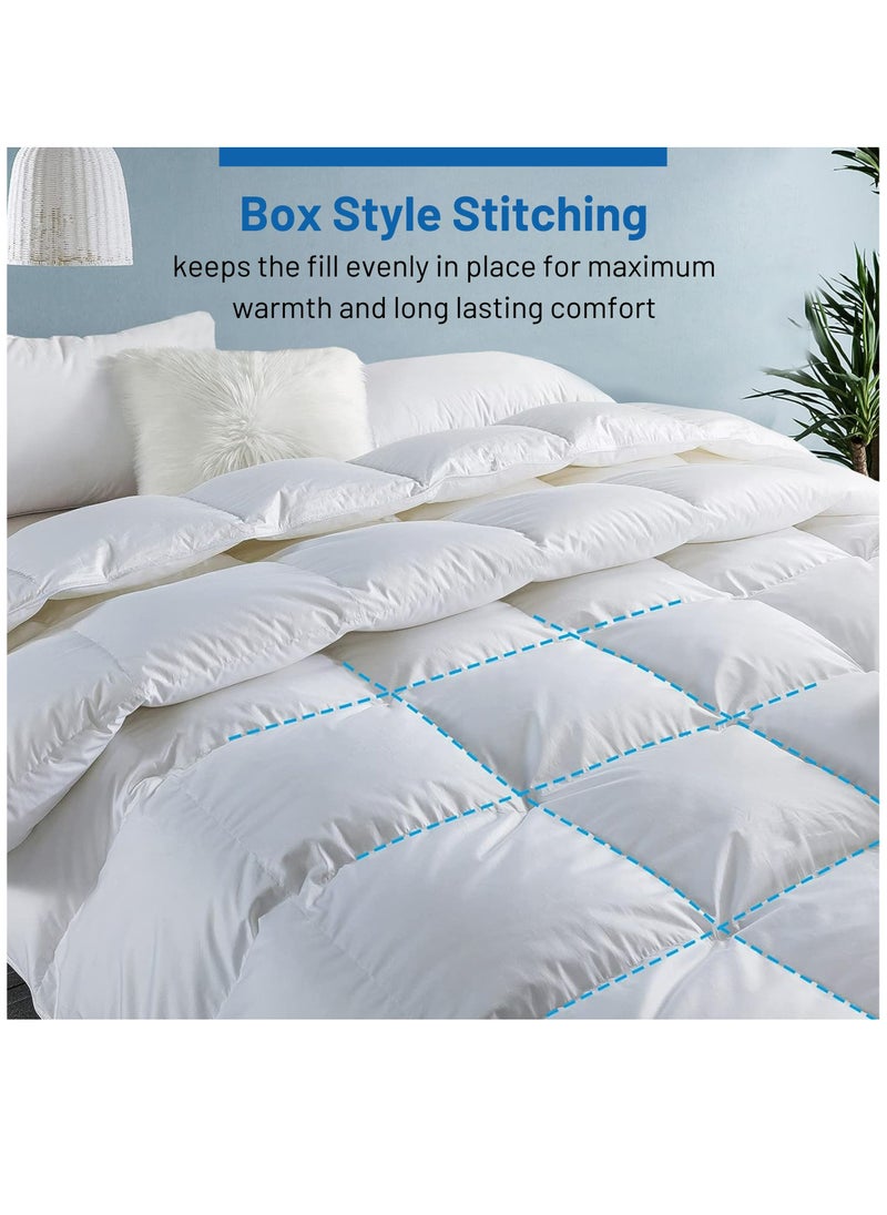 Cotton Duvet Insert King Size All Season Cotton Box Quilting Comforter With Corner Ties And Super Soft Down Alternative Filling - pzsku/ZD5E94F9AFB4994A98EA0Z/45/_/1699109564/38e09342-c102-4abb-b065-0d0d6157a4a5