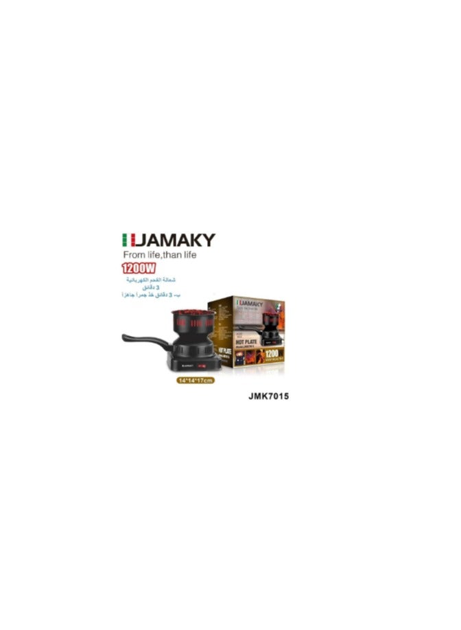 موقد ومشعل فحم كهربائي للتخييم بقدرة 1200 وات من JMK، موديل JMK7015 - Image 1