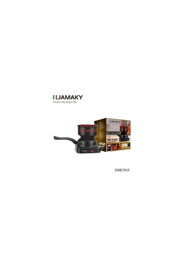 موقد ومشعل فحم كهربائي للتخييم بقدرة 1200 وات من JMK، موديل JMK7015 - Image 2