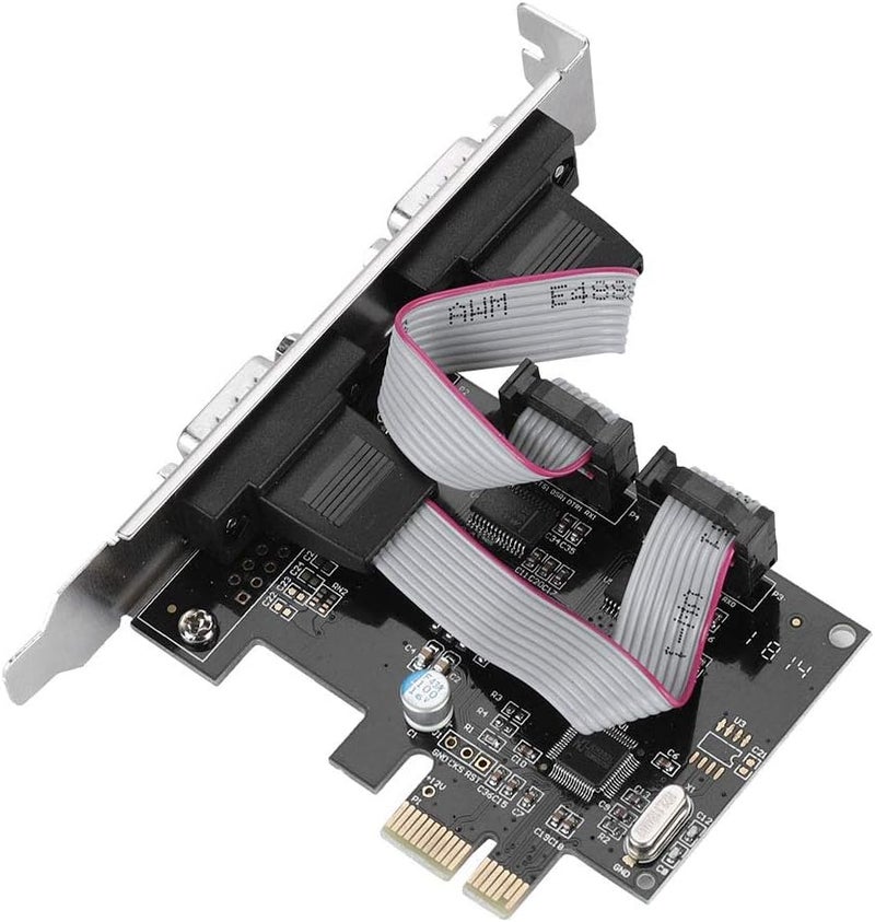 بطاقة تحويل PCI E إلى RS232 ثنائية المنافذ لأجهزة نقاط البيع والأجهزة الصناعية، متوافقة مع أنظمة معينة - Image 1
