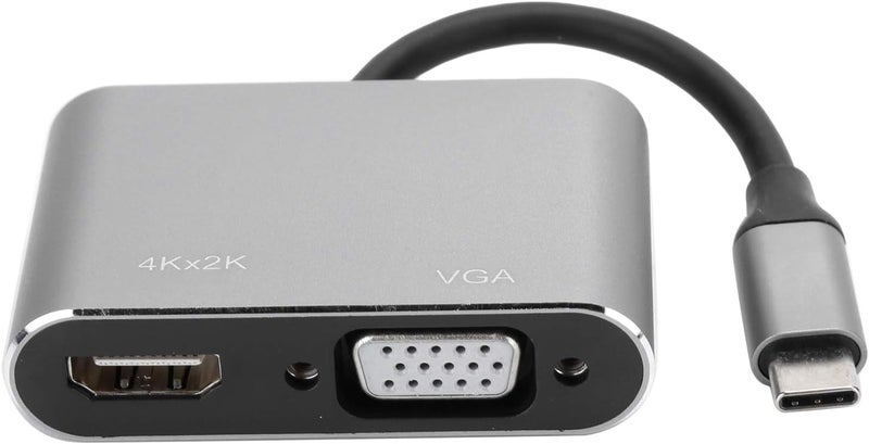 بينسوفي محول Type‑C، قاعدة ذكية مع HDMI/VGA للبروجيكتور (رمادي) - Image 1