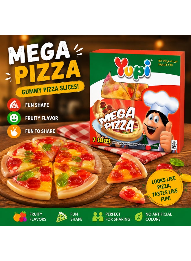 Yupi Mega Pizza Gummy 90g - Image 2
