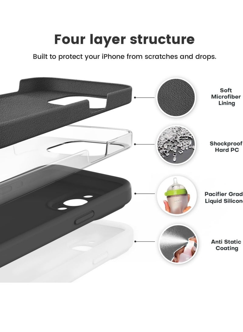 "ELTRAZONE Premium Silicone Case for iPhone 15 Pro Max – Lightweight Shockproof Protection with Camera Guard and Soft Microfiber Lining" - Image 2