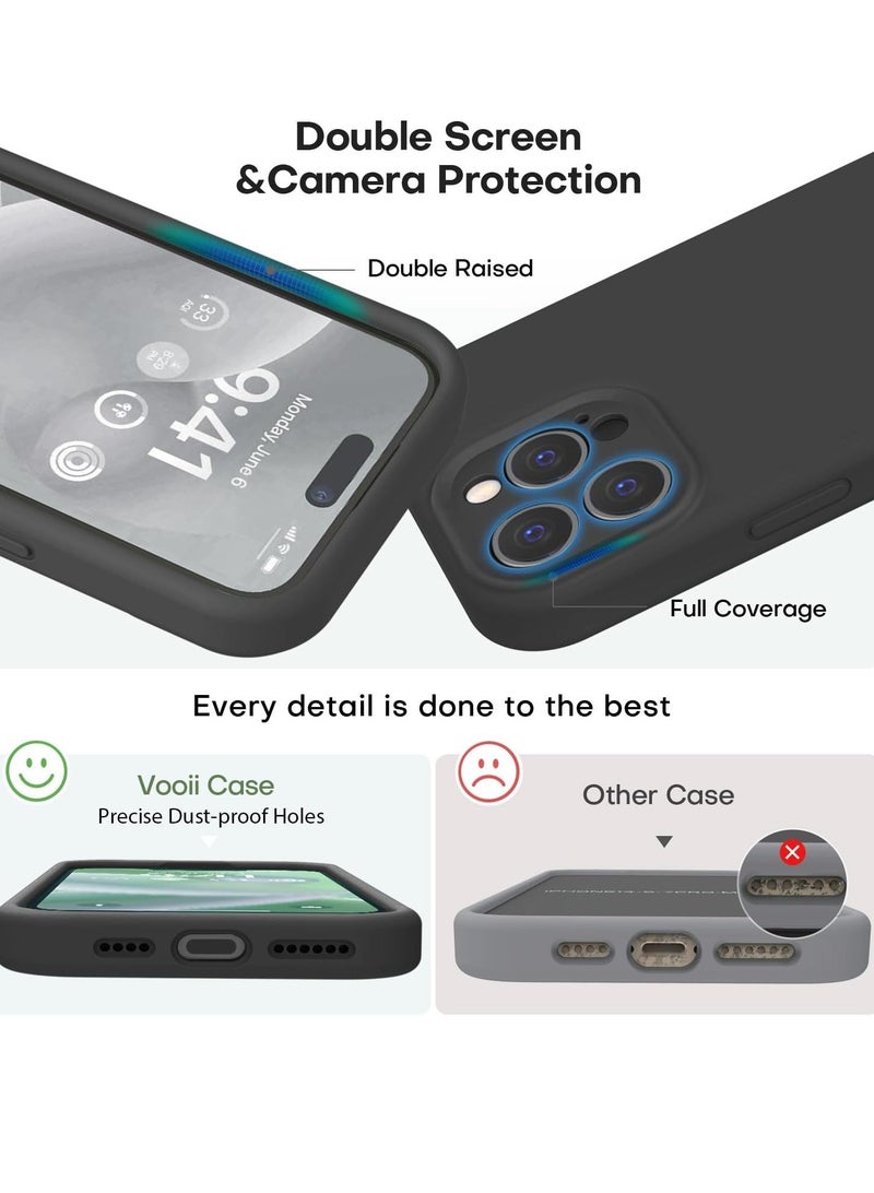 "ELTRAZONE Premium Silicone Case for iPhone 15 Pro Max – Lightweight Shockproof Protection with Camera Guard and Soft Microfiber Lining" - Image 3