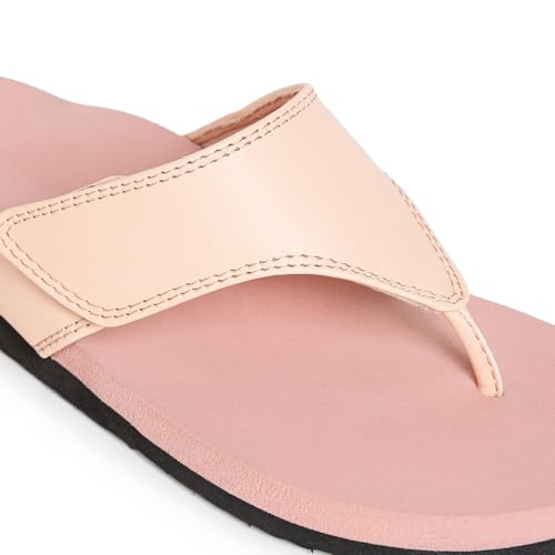 SHAPECRUNCH Women's Orthopedic Sandals with Arch Support, Adjustable Strap, Casual Outdoor Wear (Pink 7) - Image 4