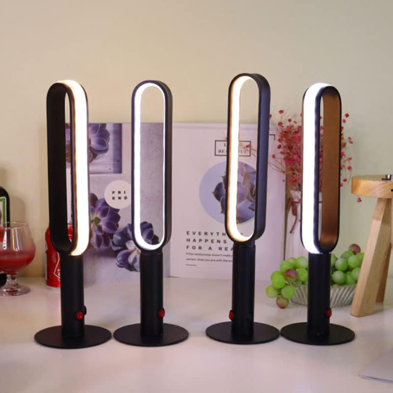 Yagzon Black Metal Body Table LED Lamp Desk Light Lamp Warm EyeCare Designer Dimmable Night Lamp Beside Bedroom LampStudy TableDinner Lamp - Image 2