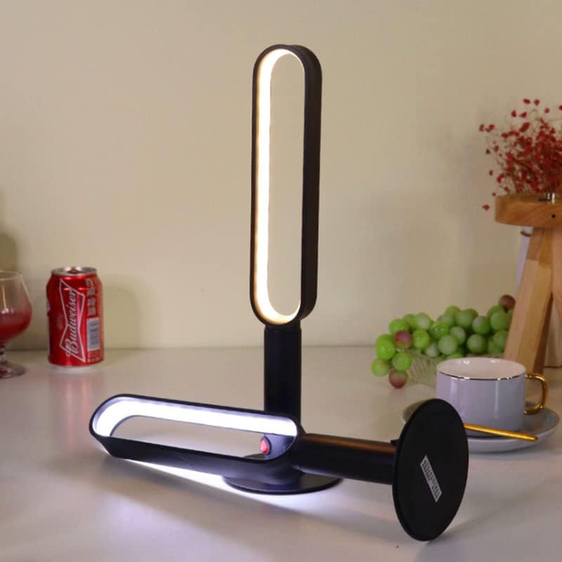 Yagzon Black Metal Body Table LED Lamp Desk Light Lamp Warm EyeCare Designer Dimmable Night Lamp Beside Bedroom LampStudy TableDinner Lamp - Image 1