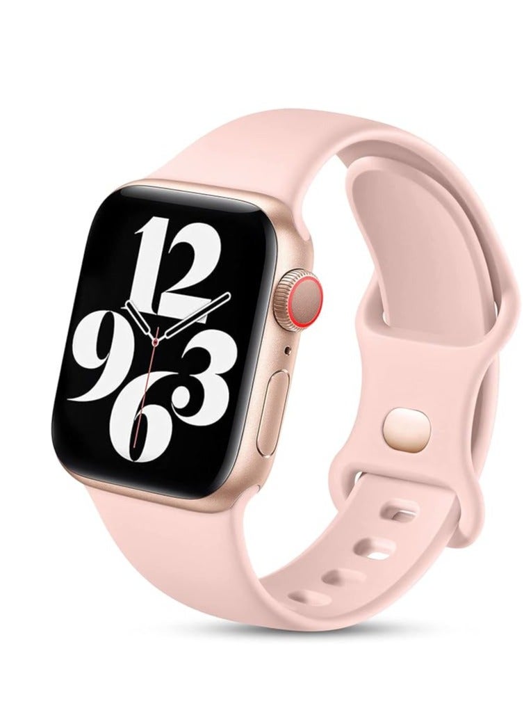 Strap Silicone Band For Apple Watch 49mm / 45mm / 44mm / 42mm Series 1/2/3/4/5/6/7/8/SE Replacement Strap Wristband Bracelet Compatible with 49 mm / 45 mm/ 44 mm / 42 mm