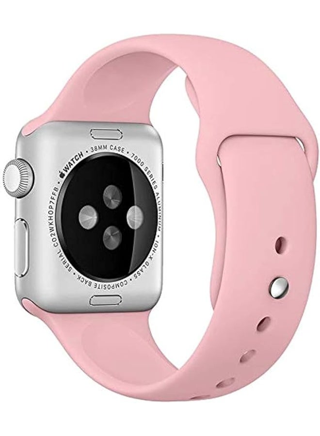متوافق مع أحزمة ساعة Apple Watch بمقاسات 38 مم و40 مم و41 مم؛ حزام رياضي بديل من السيليكون لساعات Apple Watch (الإصدارات 1 إلى 9) - مناسب للرجال والنساء.
