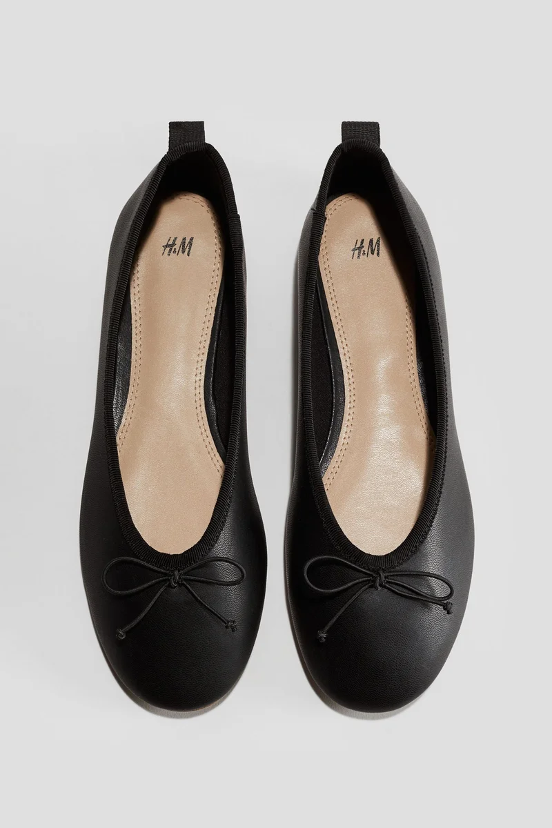 H&M Bow-detail ballet pumps