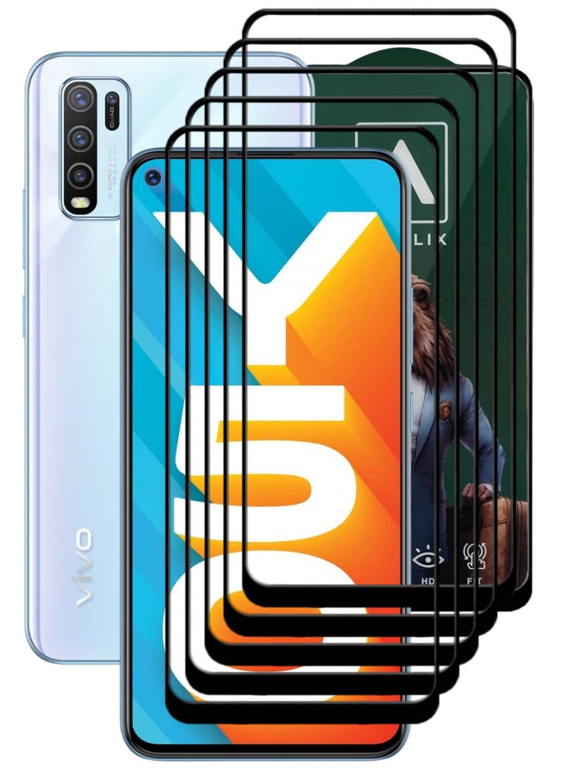 ACLIX 5 Pieces Antistatic ESD Dustproof Premium Quality High Definition Tempered Glass Screen Protector Designed For vivo Y50 - Image 1