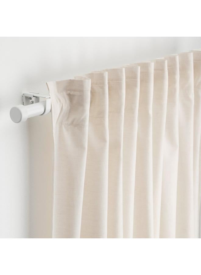 erorex Curtain rod set, white, 120-210 cm 28 mm - Image 3