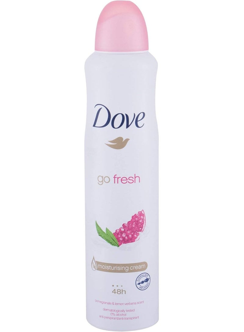 دوف مزيل عرق دوف جو فريش، بخاخ، برائحة الرمان، 250 مل - Image 1