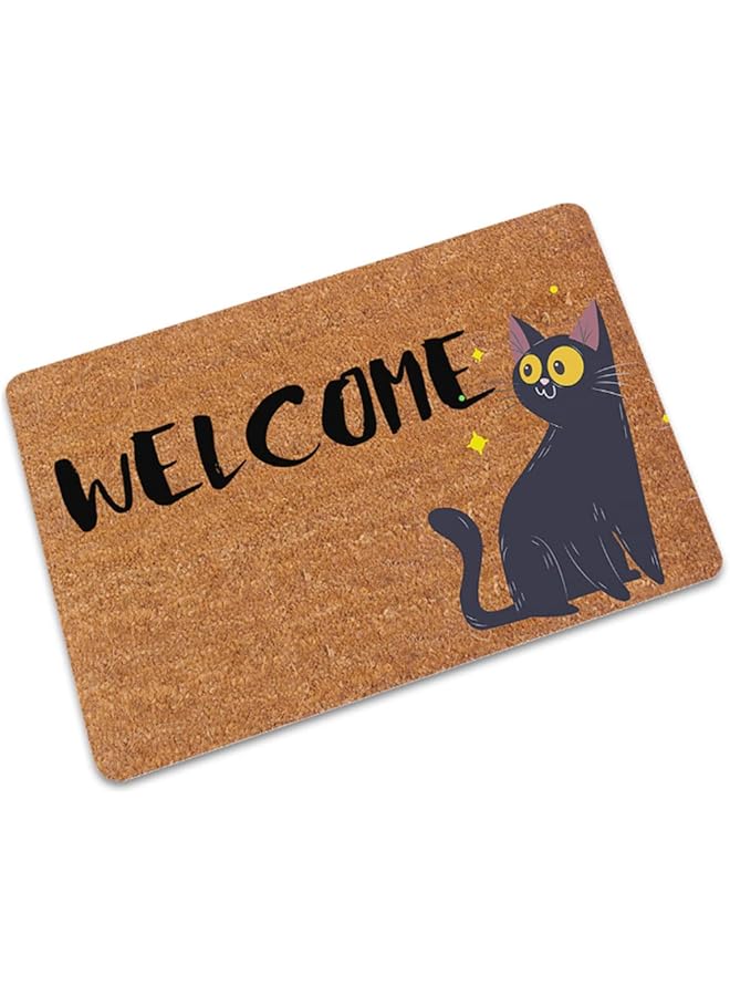 Green Tiger حصيرة باب أمامي، حصائر أرضية متينة وقوية عند المدخل، 24 × 16 بوصة حصيرة ترحيبية مقاومة للماء للمدخل، الفناء، الشرفة، المرآب - Image 1