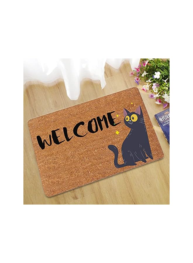 Green Tiger حصيرة باب أمامي، حصائر أرضية متينة وقوية عند المدخل، 24 × 16 بوصة حصيرة ترحيبية مقاومة للماء للمدخل، الفناء، الشرفة، المرآب - Image 2