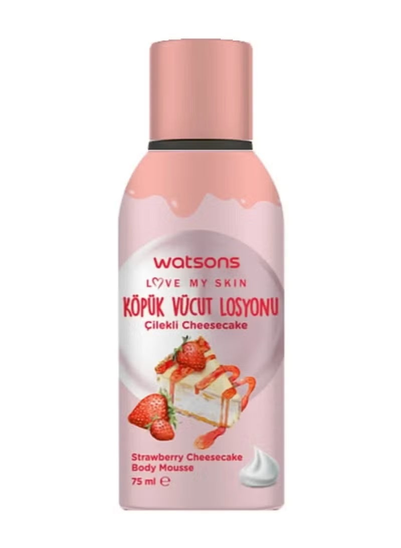 واتسونز موس الجسم تشيز كيك الفراولة من لوف ماي سكين 75 مل - Image 1