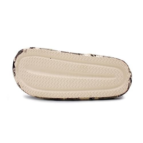 VRITRAZ Unisex Fur Design EVA Winter Lightweight and Warm Fur Slippers, Waterproof Slippers, Removable and Washable (UK-8, Grey) - Image 4