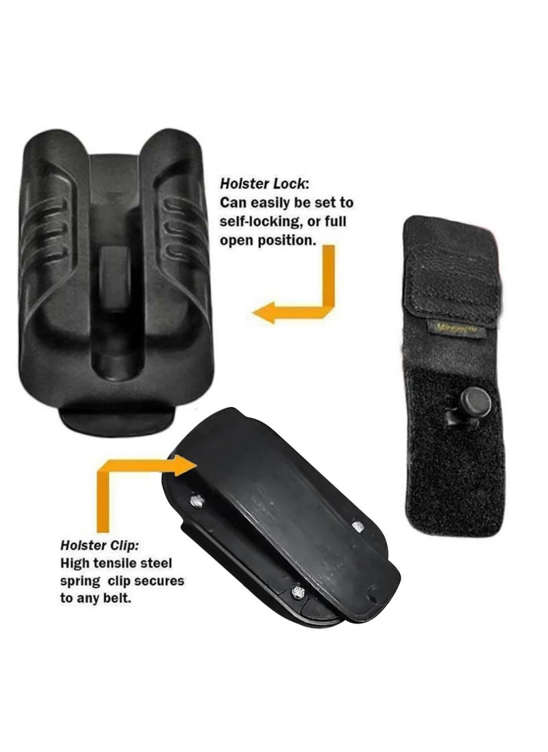 SYOSI Tool Holster, Drill Holder for Belt, Drill Holster, Tool Belt Clip Holder, Improve The Way You Carry Your Power Drill, Securely Hold and Quickly Access Your Tape Measure, Bit Box, and Other Tools  - Image 2