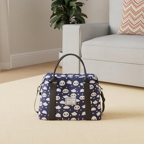 NWLR Travel Duffle Bag Weekender Overnight Bag Gym Tote with Dry and Wet Separated Pocket for Women Girls Shoulder Workout Duffel Bag Water Resistant cute panda - Image 3