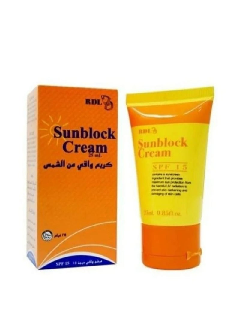 ار دي ال كريم واقي من الشمس بعامل حمايه 15 - 25مل - Image 1