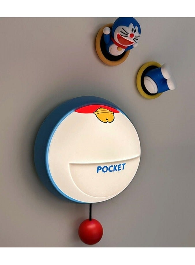 Doraemon Silicone Night Light for Kids - 3 Color Modes Bedside Touch Lamp, Mood Lighting for Nursery & Bedroom  - Image 3