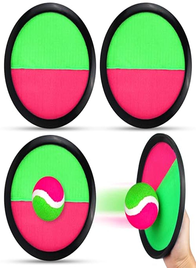 Velcro Racket Toss Game – Fun Outdoor Catch Ball Game for Kids  - Image 1