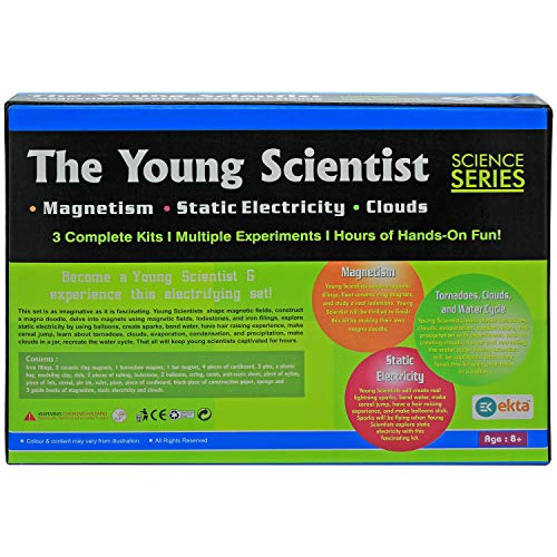 EKTA The Young Scientist Series 2 Set Part Science Kit Magnetism, Tornadoes, Clouds & Water Cycle, Static Electricity - Image 4