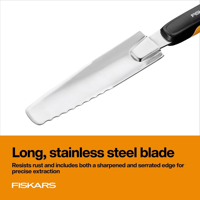 Fiskars 315540-1001 Xact Garden Hand Weeder, Black/Silver - Image 2