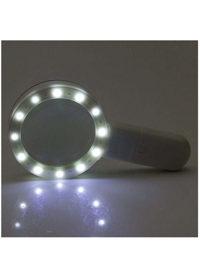 يو إل اتش واي سي عدسة مكبرة مع ضوء ، عدسة مكبرة كبيرة محمولة 30X 12 عدسة مكبرة مضاءة بإضاءة LED - Image 3