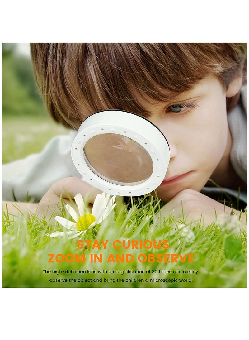 يو إل اتش واي سي عدسة مكبرة مع ضوء ، عدسة مكبرة كبيرة محمولة 30X 12 عدسة مكبرة مضاءة بإضاءة LED - Image 5
