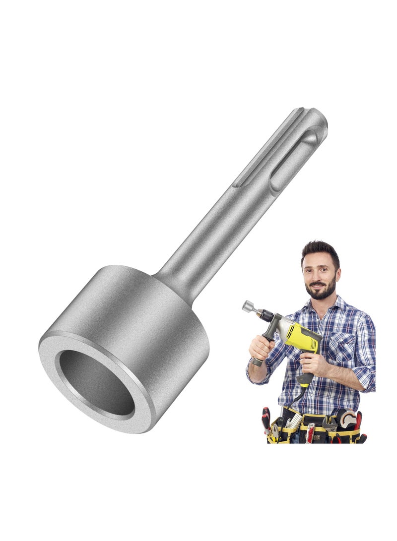 Excefore SDS Plus Ground Rod Driver, Grounding Rod, Heavy Duty Forged Steel Drill Bit Driver Tool, Save Time Rotary Hammers and Hammer Drill Rod Converter, for Rotary Hammer Drill Ground Rods, 0.75inch  - Image 1