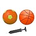 ABAJI Mini 2 Pack Toy 5 inch Basketball Soccer Ball Pump Needle Rubber Material Mini Hoop Toddlers Kids Teenagers Swimming Pool Indoors Outdoors - Image 2