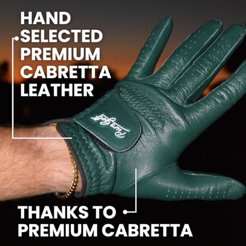 PUR3 Golf PUR3 Cabretta Leather Golf Gloves Men | 2 Pack Heritage Collection | Includes Putting Aim Ball Marker | Golf Glove Men Left Hand and Right Hand - Image 2