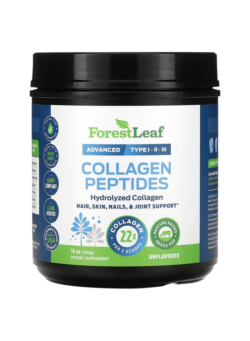 Collagen Peptides, Unflavored, 16 oz (454 g)