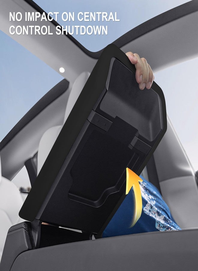 frani Center Console Armrest Cover Designed for Tesla Model 3 Highland 2024, Non-Slip Tesla Center Console Cover Black - Image 5