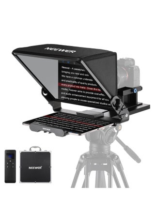 Neewer Teleprompter X14 III with RT113 Remote/App Control, 45° Tilt 14" Beamsplitter All Metal Frame Upgraded Camera Mount QR Plate Compatible with Manfrotto 501PL for iPhone iPad DSLR, Assembly Free Visit the NEEWER Store - pzsku/ZD5EA8FE28A4BEDCFC6DAZ/45/_/1739187647/456dce79-cc6d-44a7-802a-63b1d82049bb