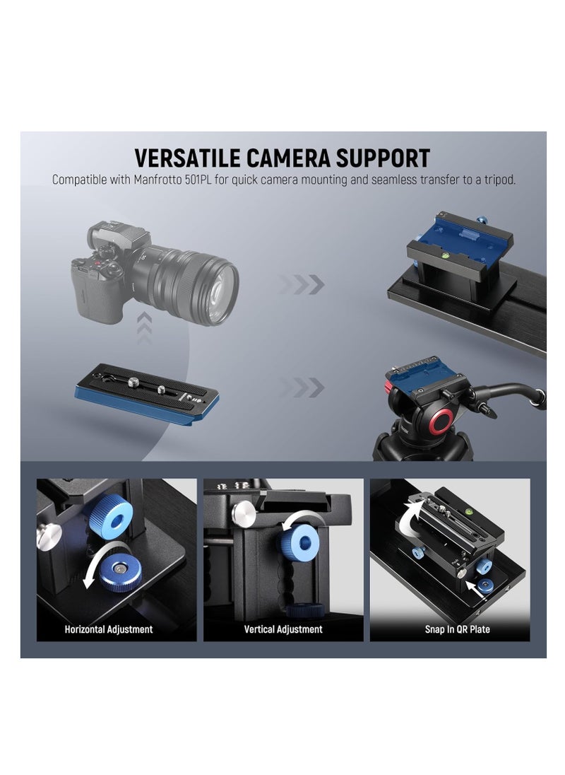 Neewer - Neewer Teleprompter X14 III with RT113 Remote/App Control, 45° Tilt 14" Beamsplitter All Metal Frame Upgraded Camera Mount QR Plate Compatible with Manfrotto 501PL for iPhone iPad DSLR, Assembly Free Visit the NEEWER Store - Image 1