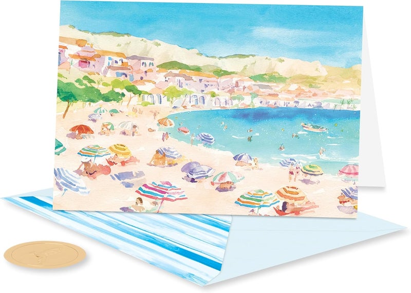 Papyrus 14-Count Blank Cards with Envelopes (Beach) - Image 2